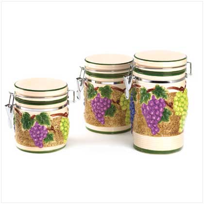 Grape Arbor Canister Set - FREE SHIPPING!